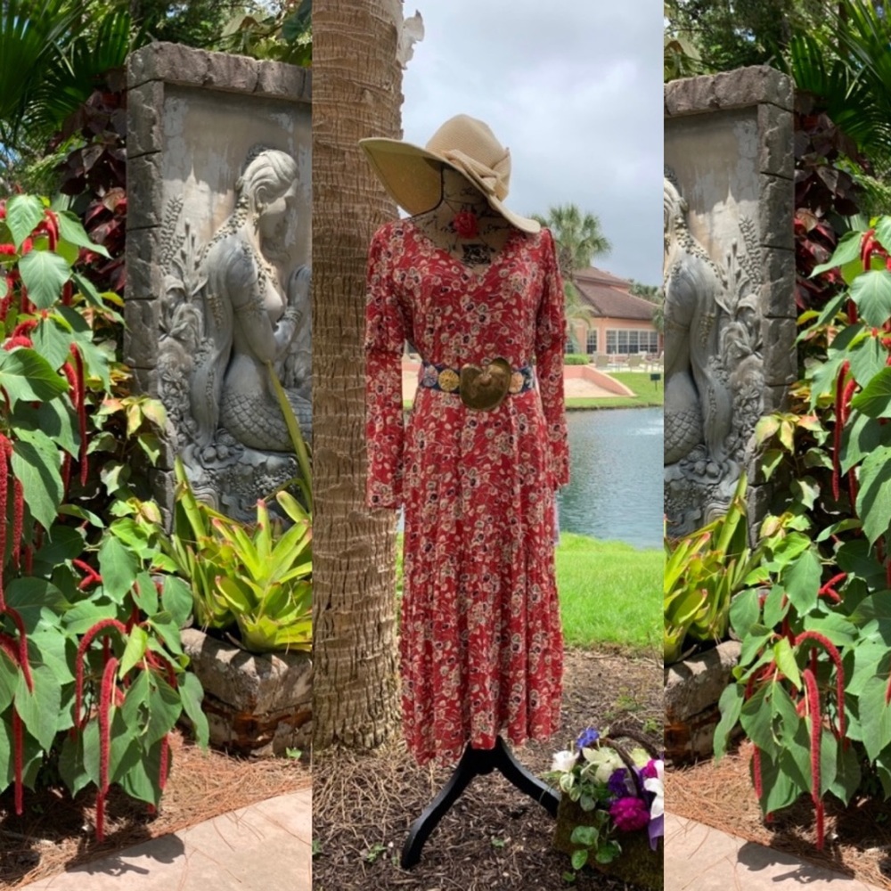 Antonio Melani Floral Print Puff Sleeve Dress. - Picture 11 of 11